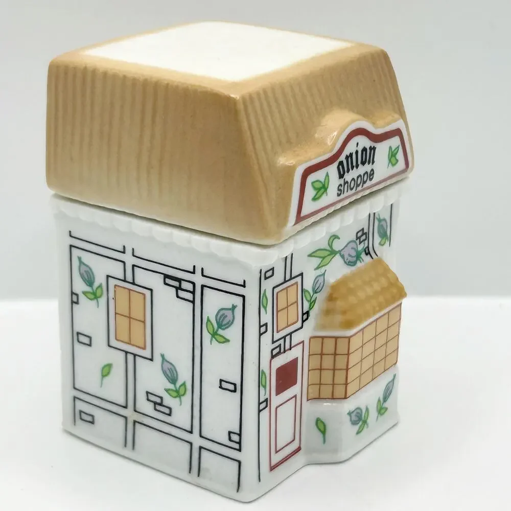 EPI International 1990 Spice Market Collection Onion Porcelain Spice Jar VNTG